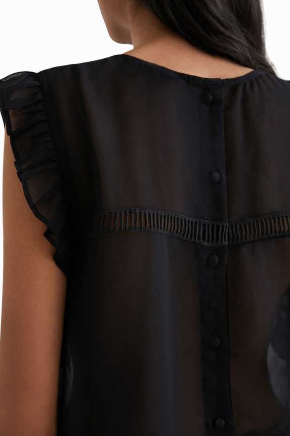 Women DesigualJohnson Hartig sheer blouse Clothing 68X2401084