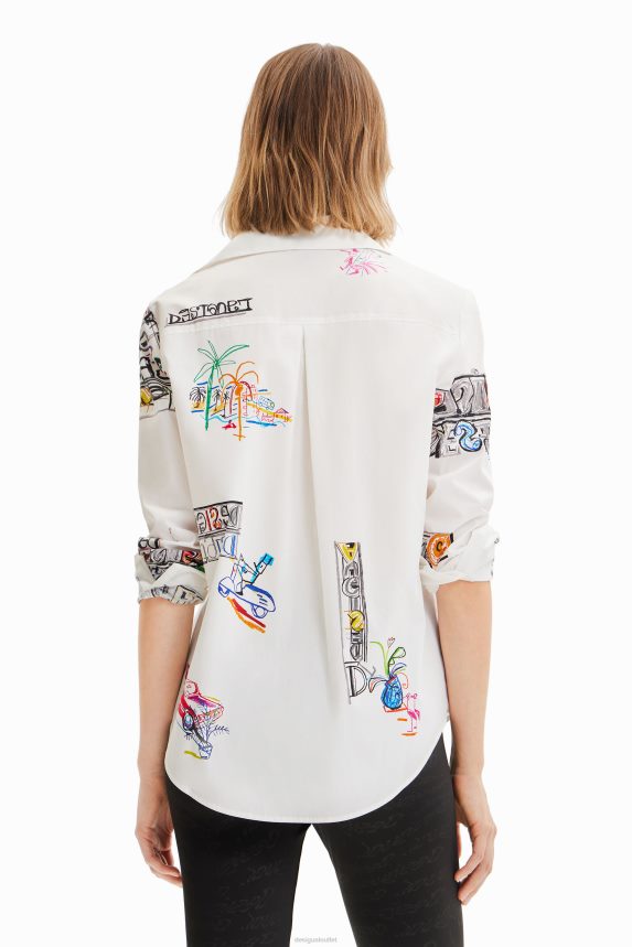 Women DesigualLong-sleeve illustrated shirt Clothing 68X240895
