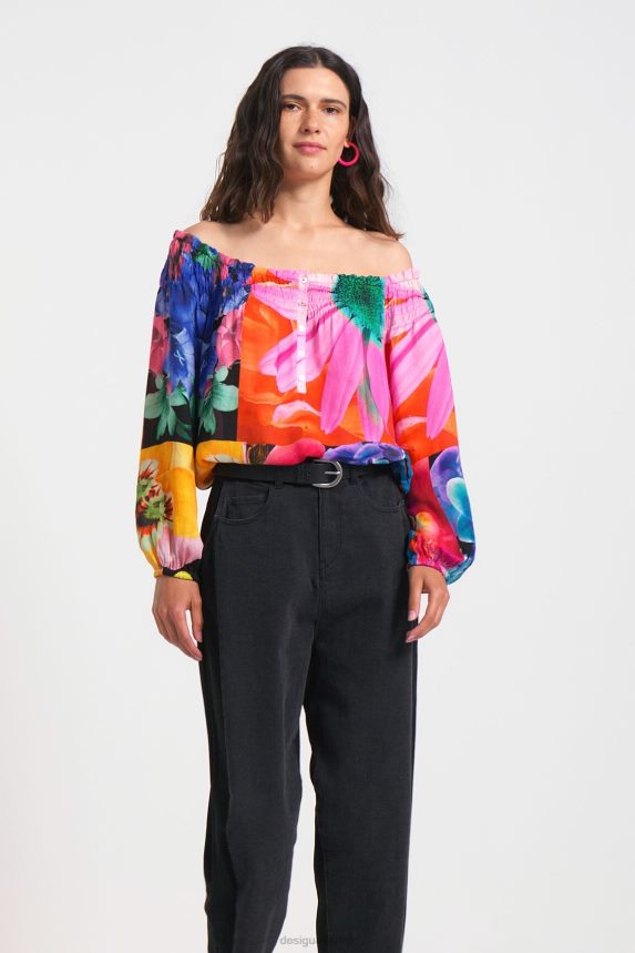 Women DesigualM. Christian Lacroix floral blouse Clothing 68X240810