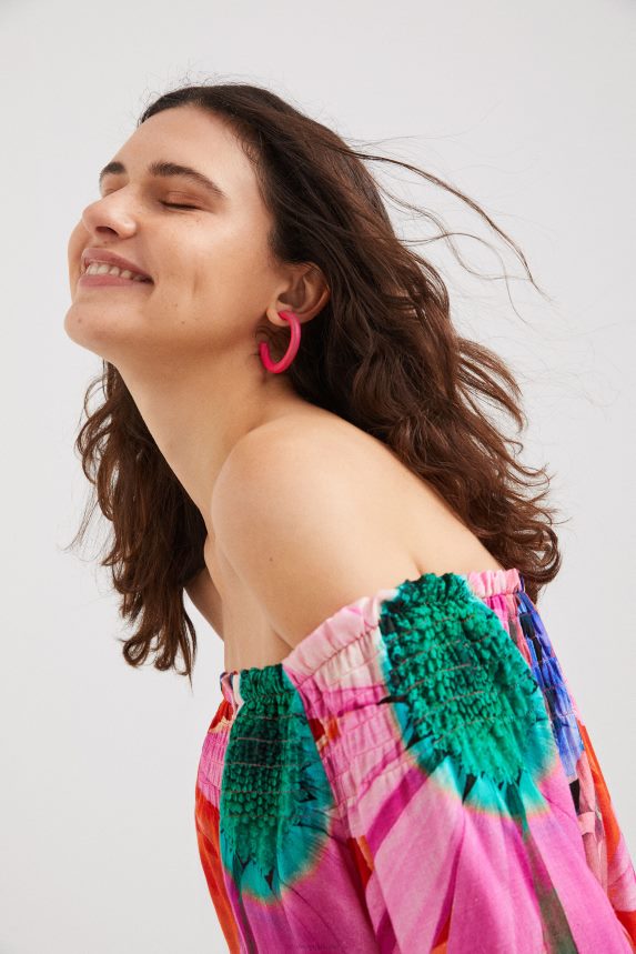 Women DesigualM. Christian Lacroix floral blouse Clothing 68X240810