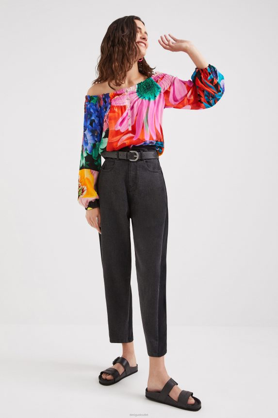 Women DesigualM. Christian Lacroix floral blouse Clothing 68X240810