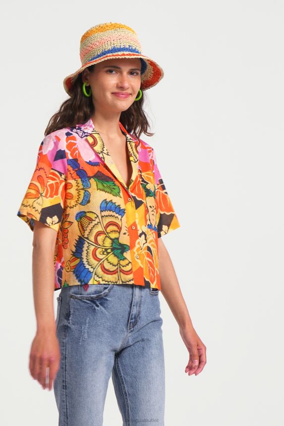 Women DesigualM. Christian Lacroix tropical shirt Clothing 68X2401064