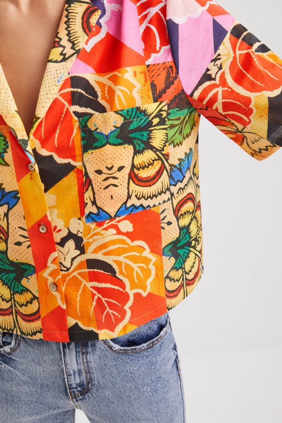Women DesigualM. Christian Lacroix tropical shirt Clothing 68X2401064