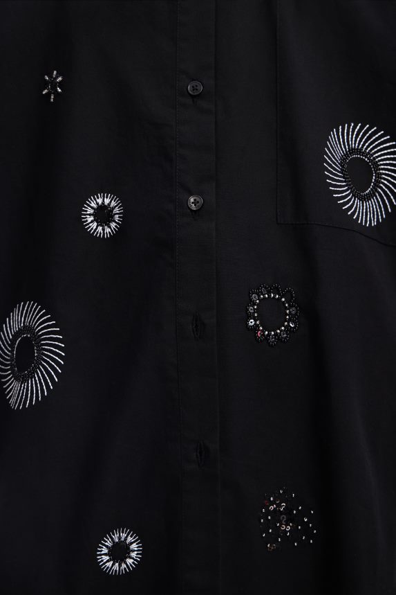 Women DesigualOversize embroidered shirt Clothing 68X240161