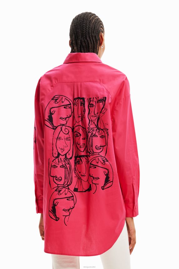 Women DesigualOversize faces shirt Clothing 68X240104