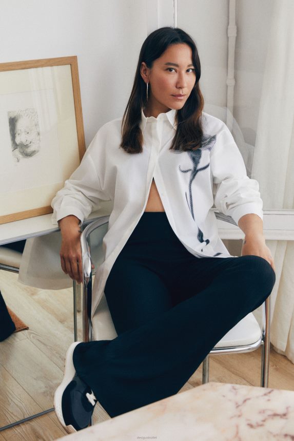 Women DesigualOversize flower shirt Clothing 68X240113