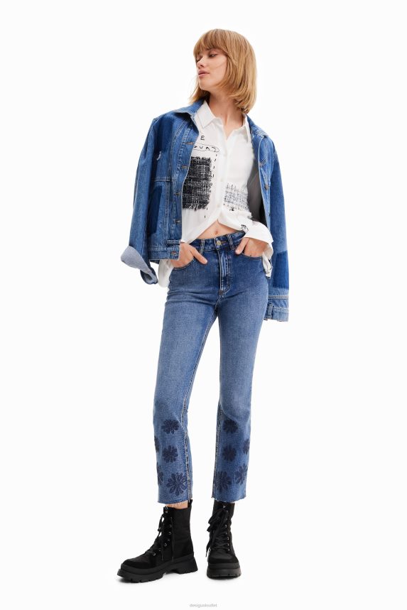 Women DesigualPatchwork and flower shirt Clothing 68X2401022