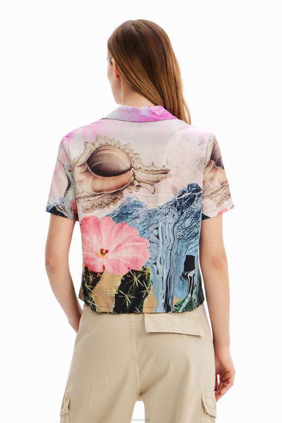 Women DesigualShort fantasy shirt Clothing 68X240276