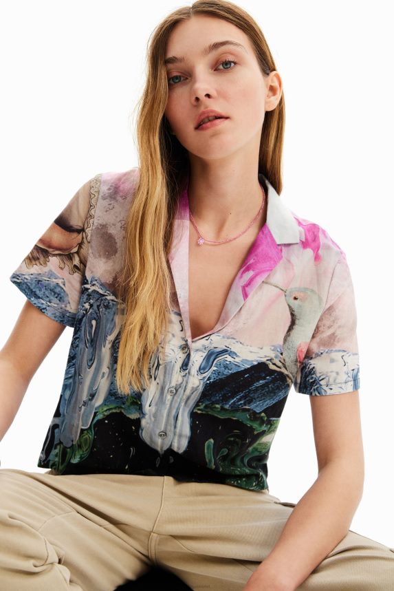 Women DesigualShort fantasy shirt Clothing 68X240276
