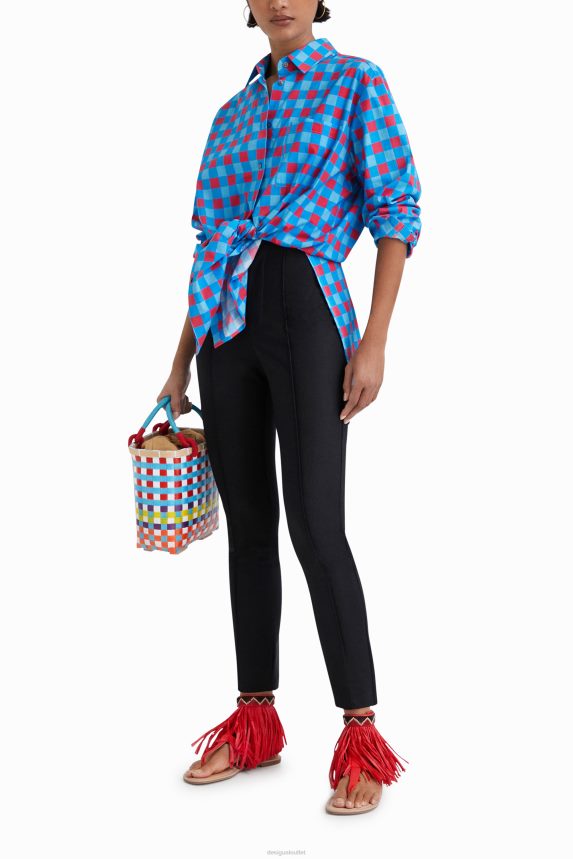 Women DesigualStella Jean oversize shirt Clothing 68X240431