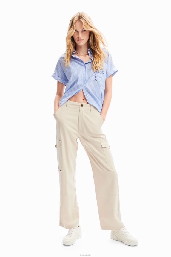 Women DesigualStriped face shirt Clothing 68X24065