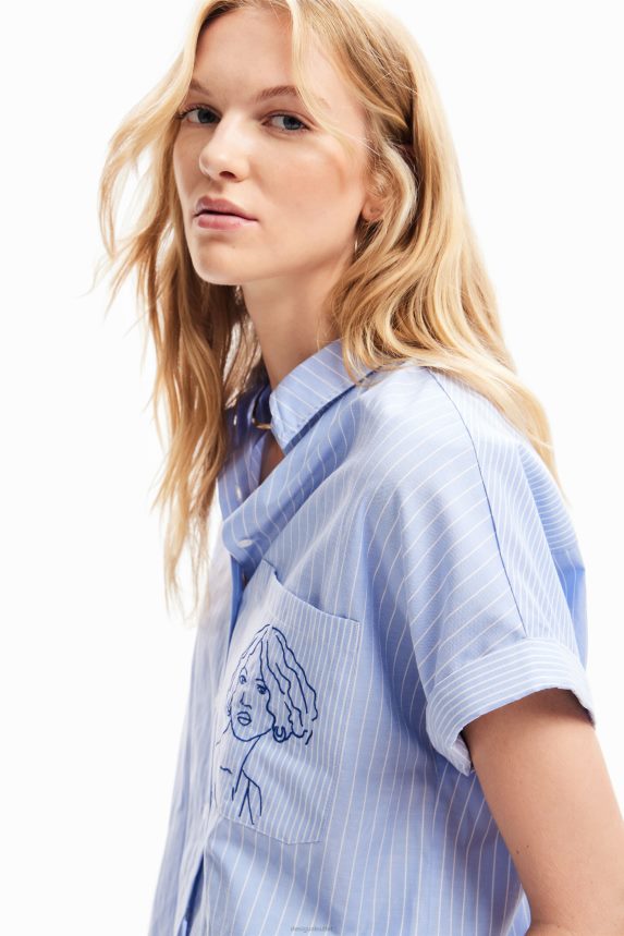 Women DesigualStriped face shirt Clothing 68X24065