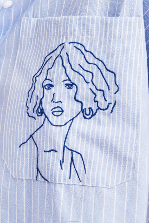 Women DesigualStriped face shirt Clothing 68X24065