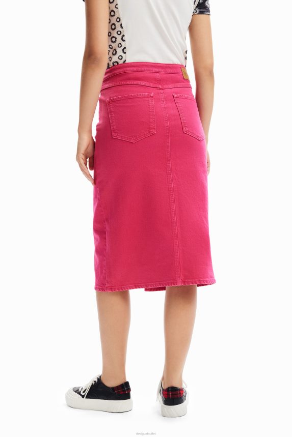 Women DesigualDenim slit skirt Clothing 68X24032