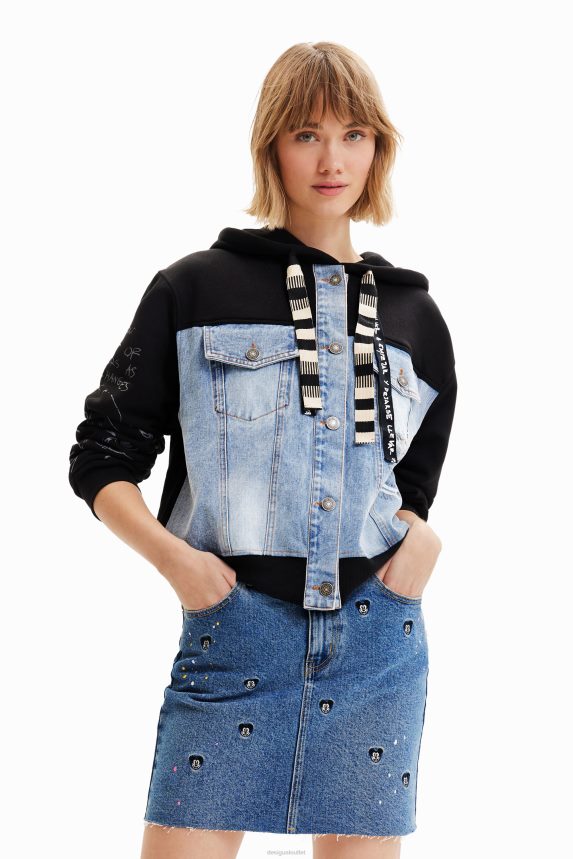 Women DesigualDisney's Mickey Mouse denim mini skirt Clothing 68X240661