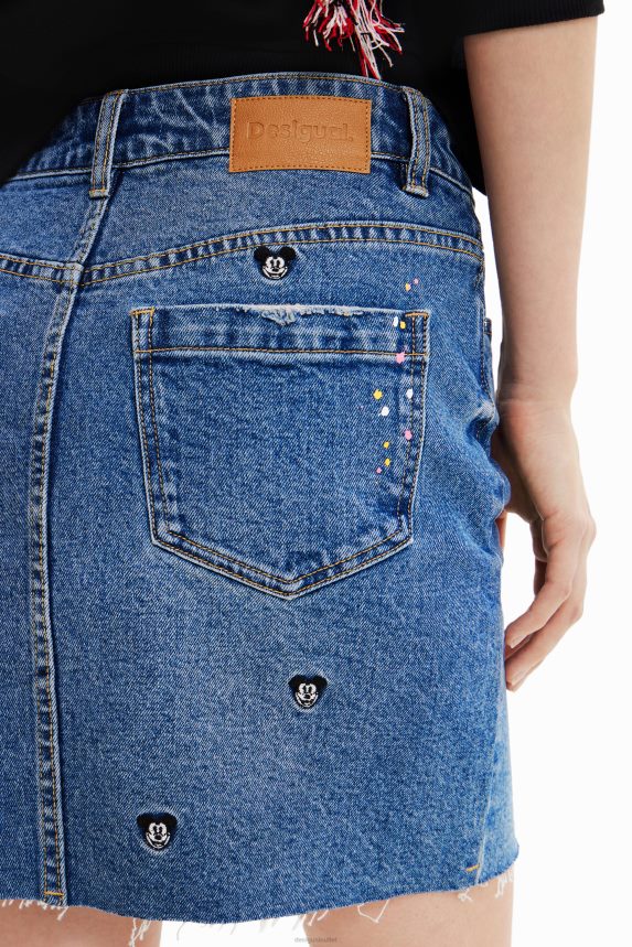 Women DesigualDisney's Mickey Mouse denim mini skirt Clothing 68X240661