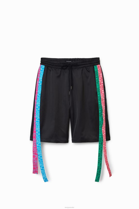 Women DesigualJohnson Hartig ribbon shorts Clothing 68X240666