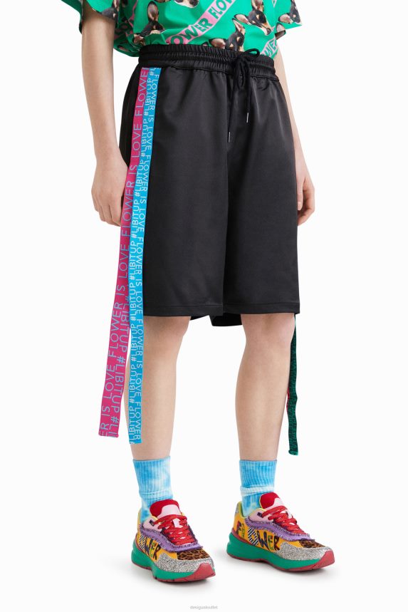 Women DesigualJohnson Hartig ribbon shorts Clothing 68X240666