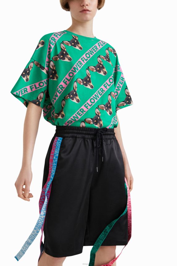 Women DesigualJohnson Hartig ribbon shorts Clothing 68X240666