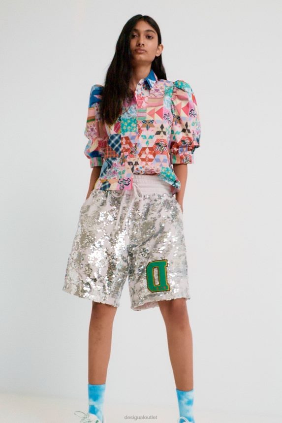 Women DesigualJohnson Hartig sequined shorts Clothing 68X240734