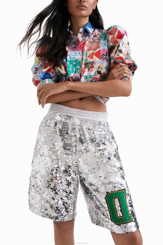 Women DesigualJohnson Hartig sequined shorts Clothing 68X240734