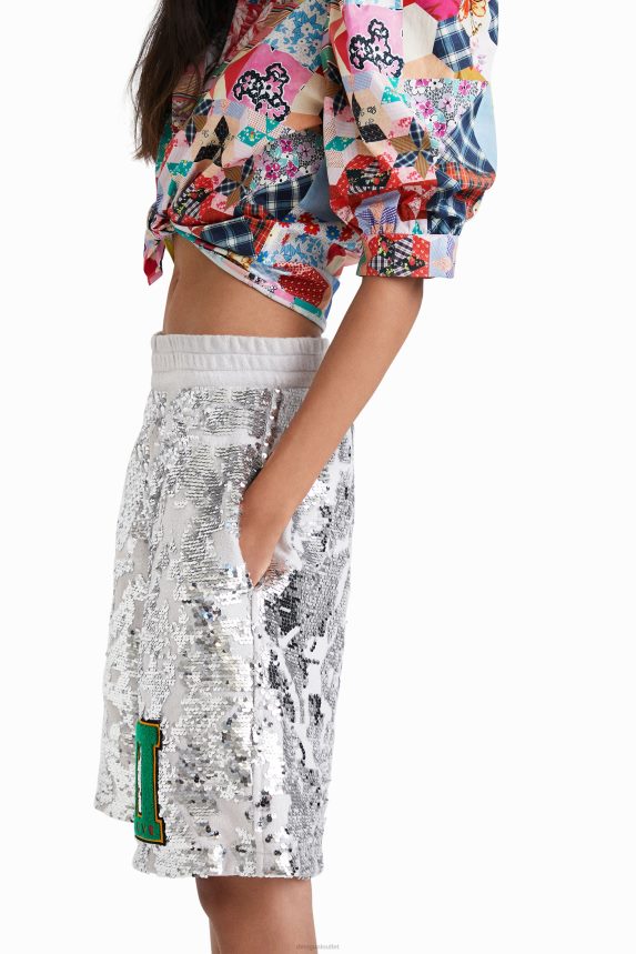 Women DesigualJohnson Hartig sequined shorts Clothing 68X240734