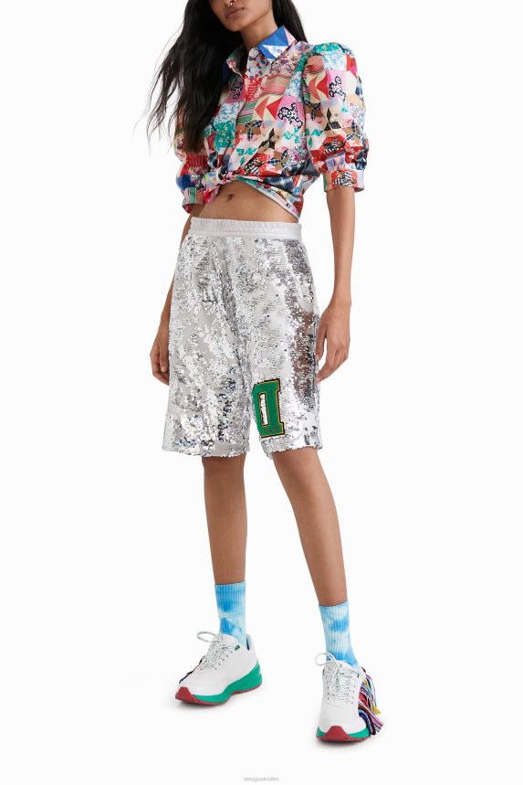 Women DesigualJohnson Hartig sequined shorts Clothing 68X240734