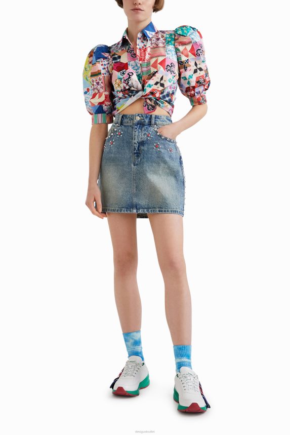 Women DesigualJohnson Hartig studded miniskirt Clothing 68X2401086