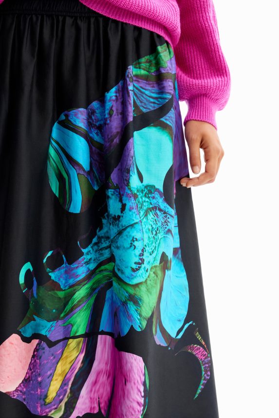 Women DesigualM. Christian Lacroix floaty midi skirt Clothing 68X240147