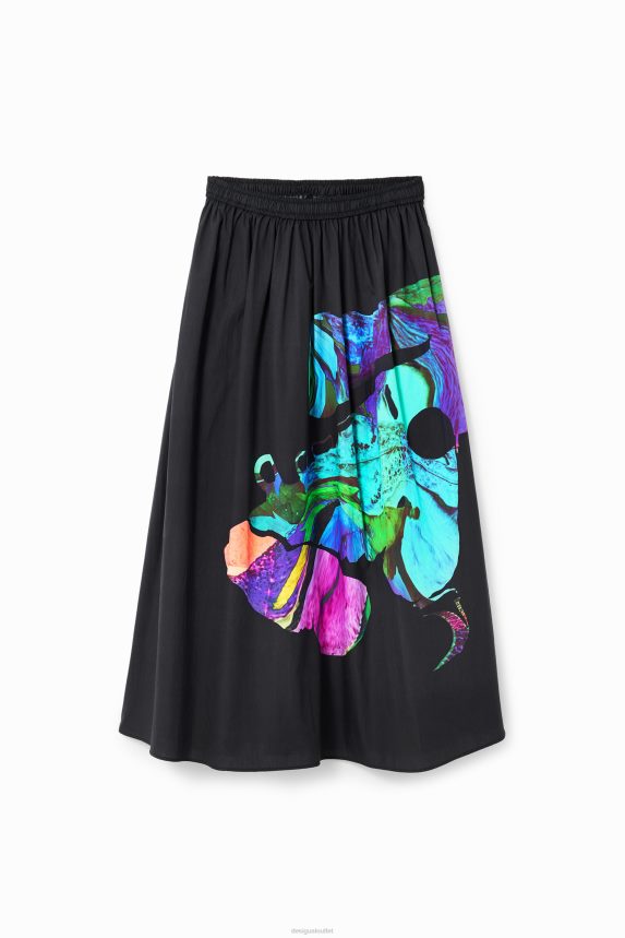 Women DesigualM. Christian Lacroix floaty midi skirt Clothing 68X240147