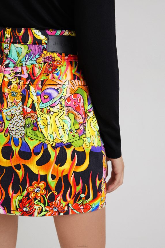 Women DesigualRainbow short skirt Clothing 68X2401118