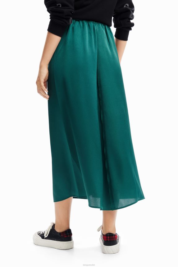 Women DesigualSatin midi skirt Clothing 68X240268