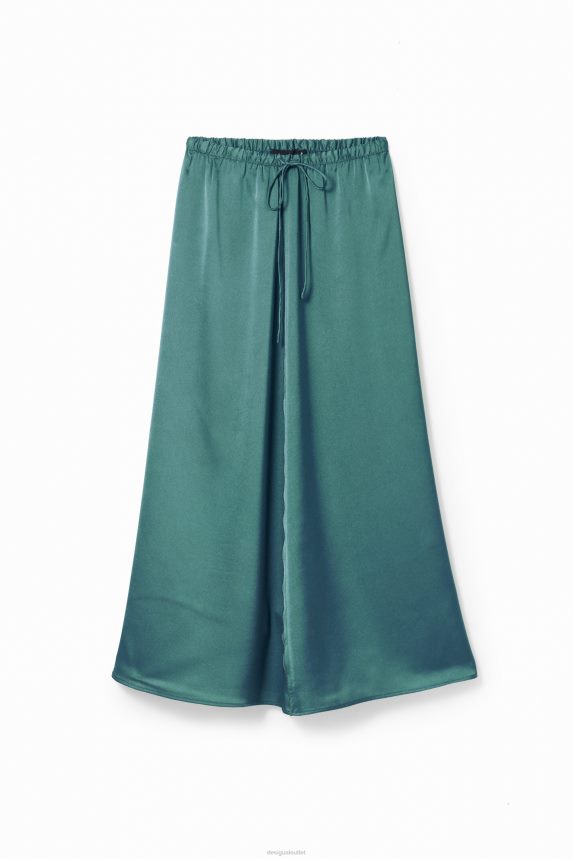 Women DesigualSatin midi skirt Clothing 68X240268