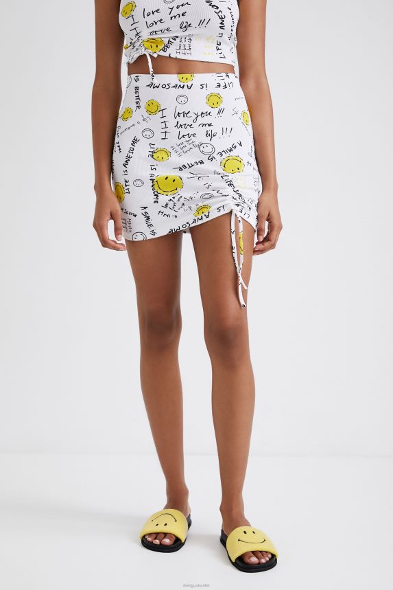 Women DesigualSlim Smiley mini skirt Clothing 68X240459