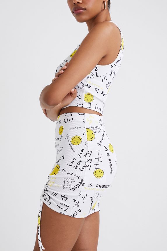 Women DesigualSlim Smiley mini skirt Clothing 68X240459
