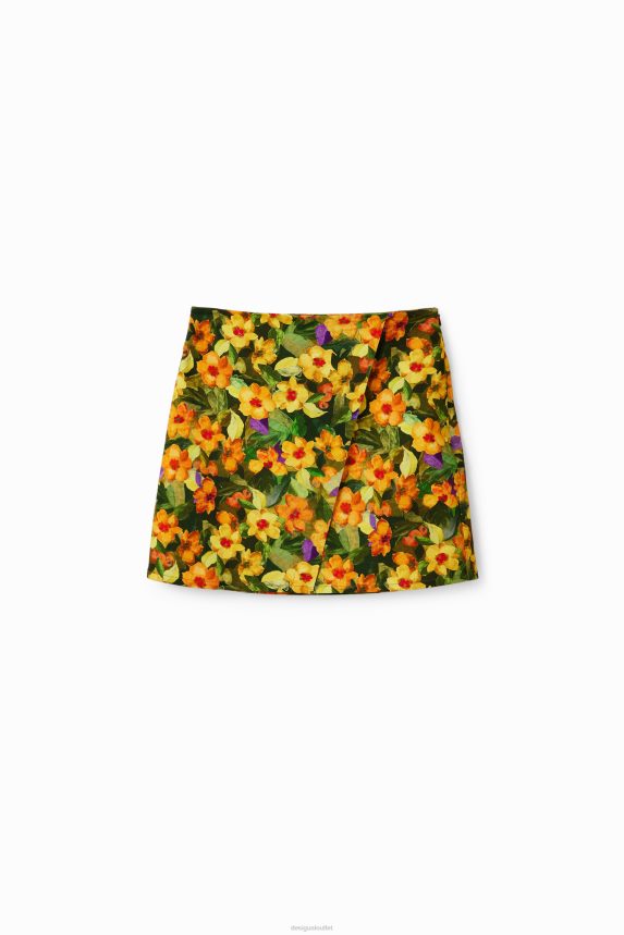 Women DesigualSlim floral mini skirt Clothing 68X240203