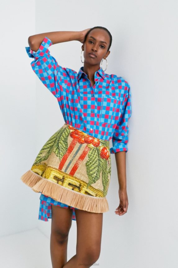 Women DesigualStella Jean short skirt Clothing 68X2405