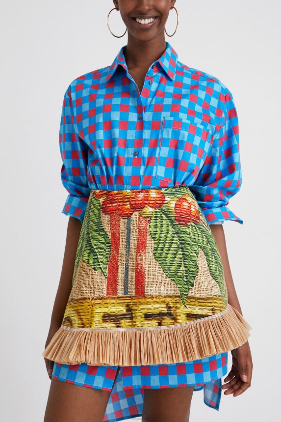 Women DesigualStella Jean short skirt Clothing 68X2405