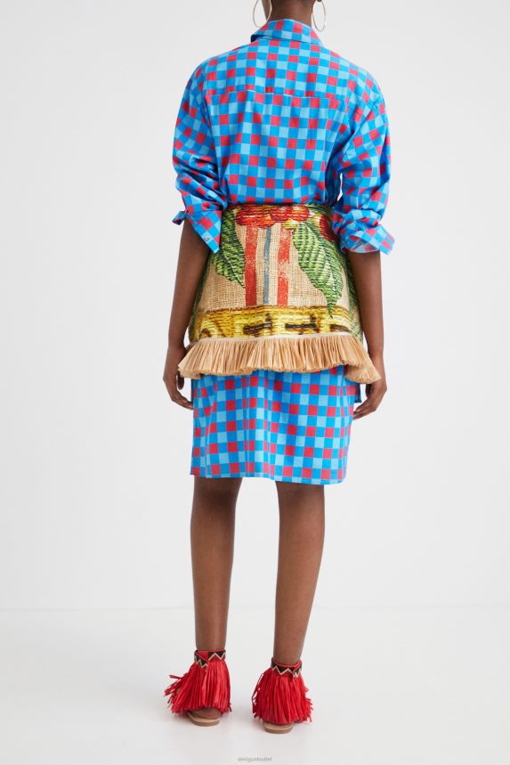 Women DesigualStella Jean short skirt Clothing 68X2405