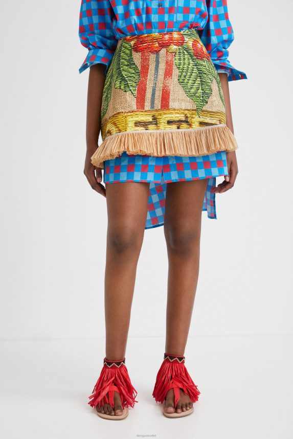 Women DesigualStella Jean short skirt Clothing 68X2405