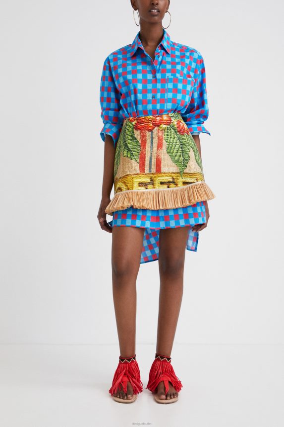 Women DesigualStella Jean short skirt Clothing 68X2405