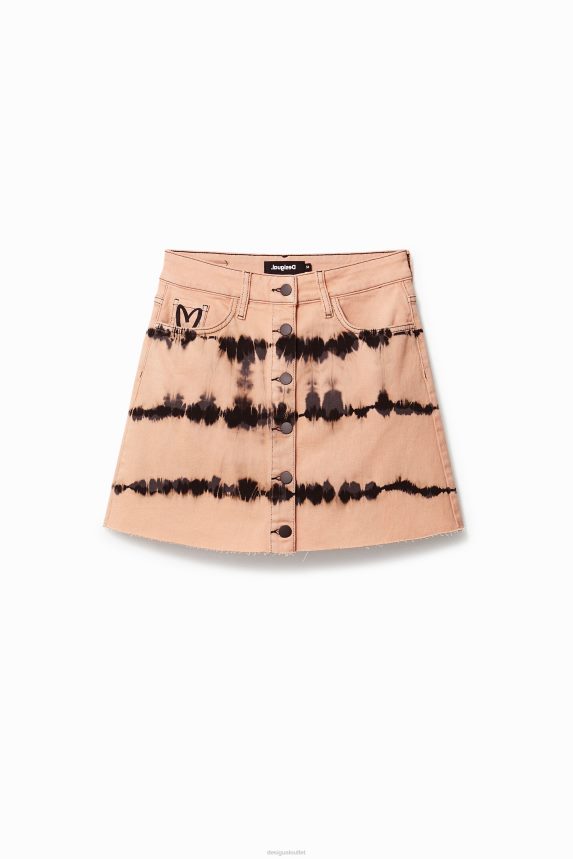 Women DesigualTie-dye denim miniskirt Clothing 68X240668