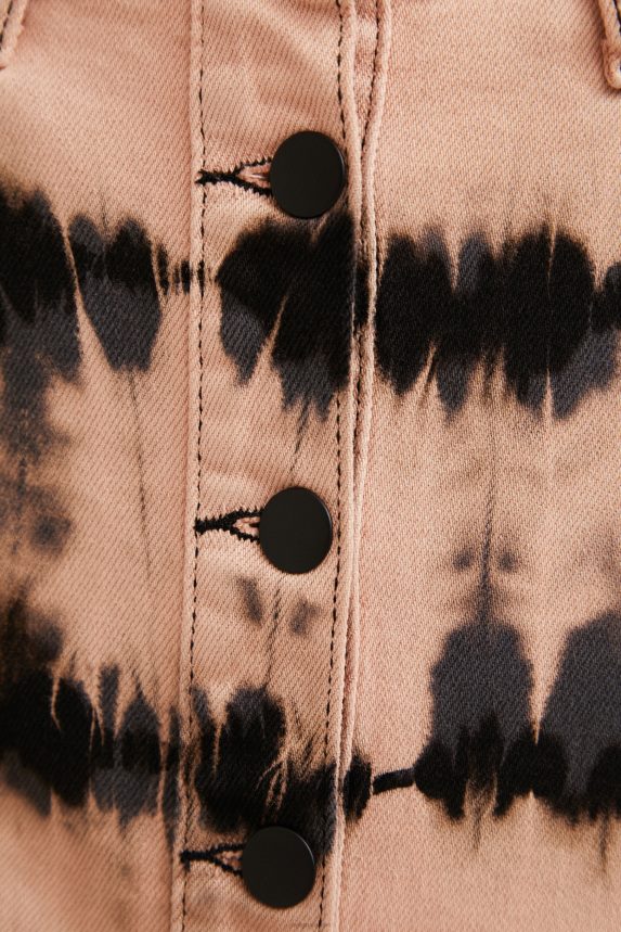 Women DesigualTie-dye denim miniskirt Clothing 68X240668