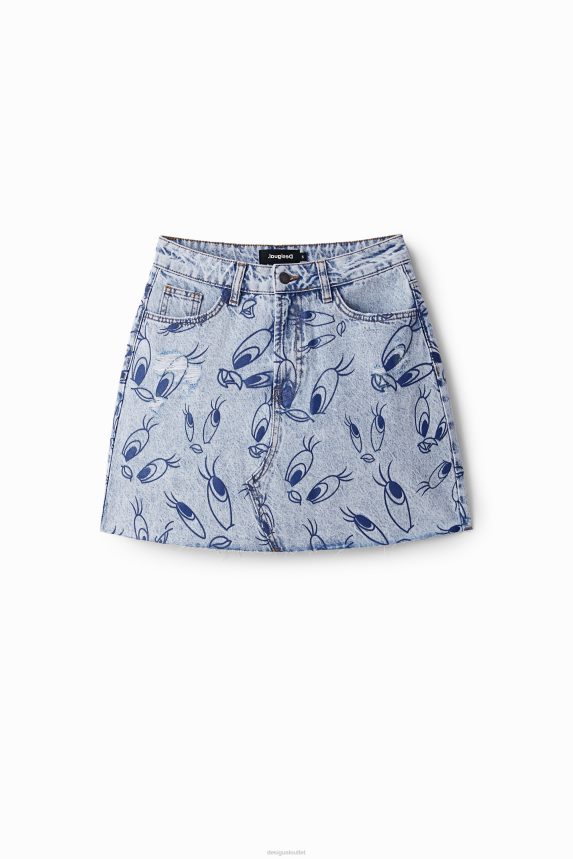 Women DesigualTweety denim mini skirt Clothing 68X240468