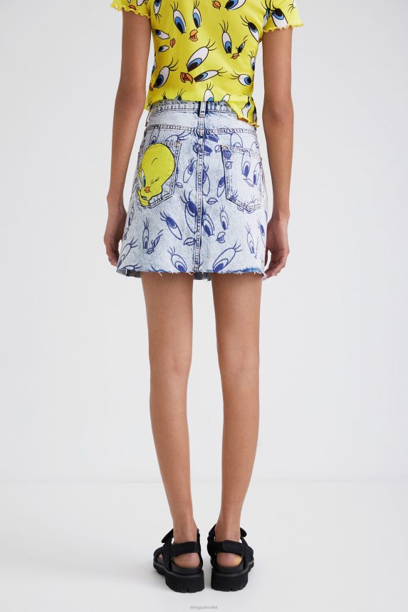 Women DesigualTweety denim mini skirt Clothing 68X240468