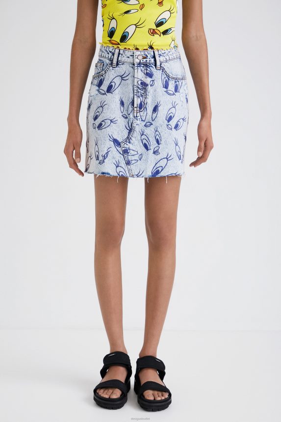 Women DesigualTweety denim mini skirt Clothing 68X240468