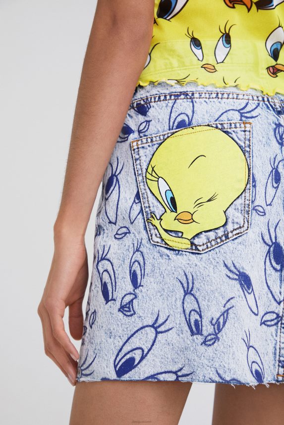 Women DesigualTweety denim mini skirt Clothing 68X240468