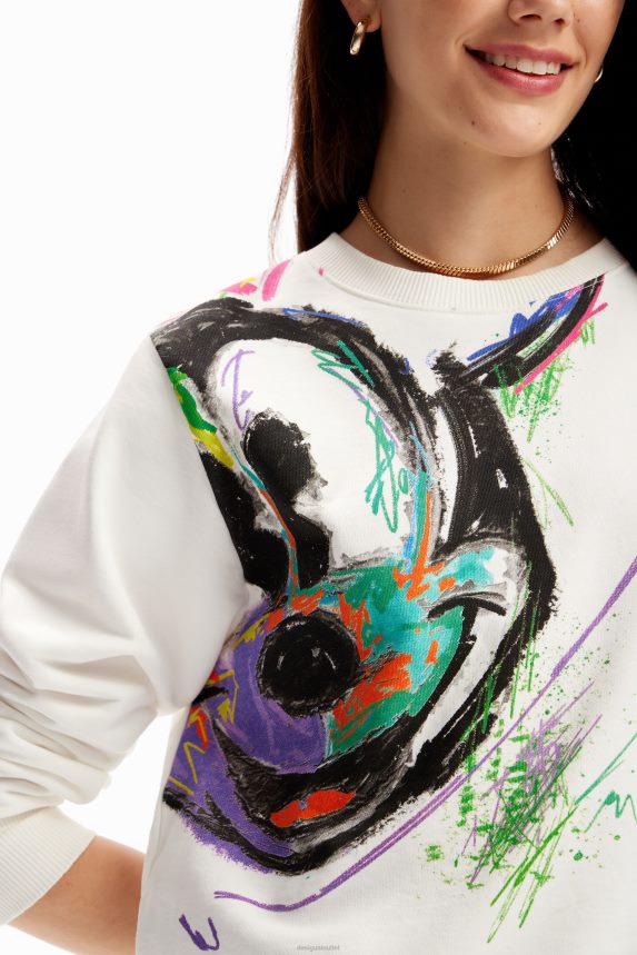 Women DesigualArty Mickey Mouse sweatshirt Clothing 68X2409