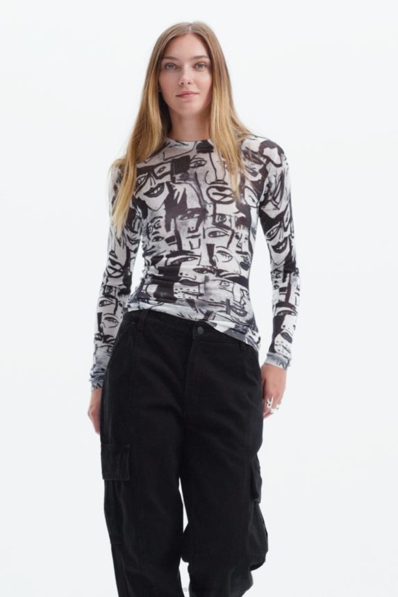 Women DesigualArty faces pullover Clothing 68X240280