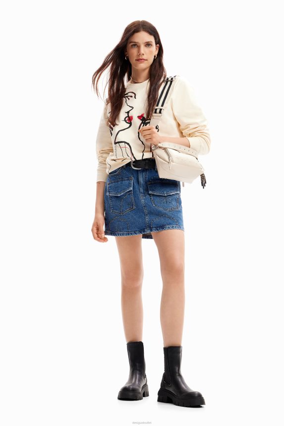 Women DesigualArty illustration sweatshirt Clothing 68X240937